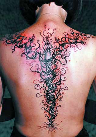 tattoos on spine for women